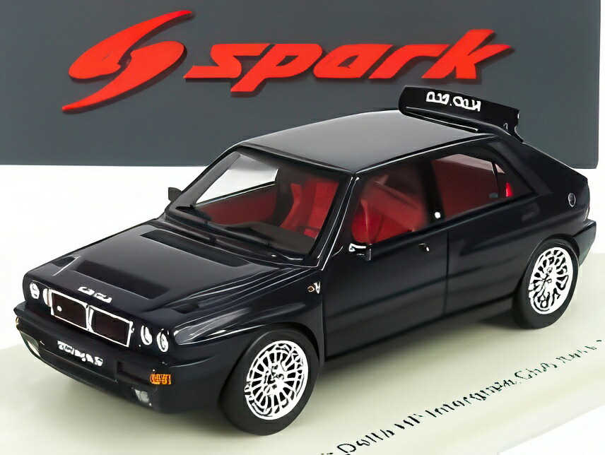LANCIA デルタ HF インテグラーレ EVO2 クラブ イタリア 1992 ダークブルー/ Spark 1/43 ミニカー