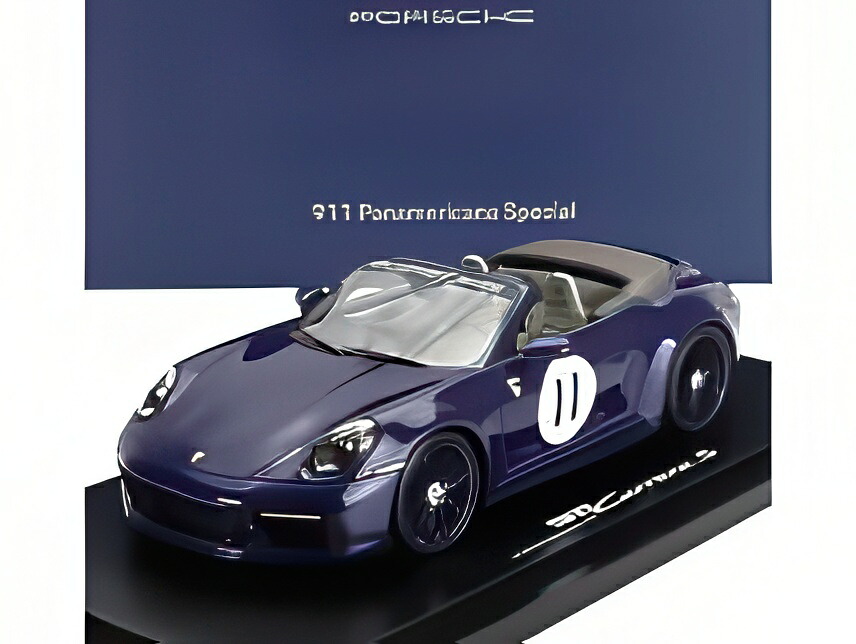 ポルシェ - 911 992カレラSカブリオレ N11 2024 - ラ・カレラパナメリカーナ1952 ブルー / Spark 1/18 911台限定 ポルシェ特注ミニカー|ラストホビー
