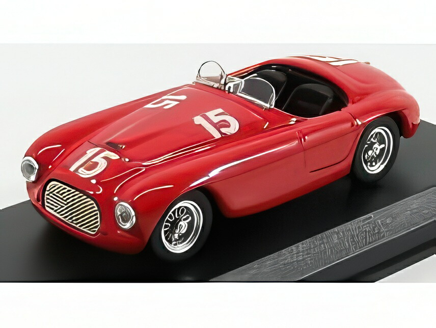 FERRARI 166MM バルケッタ #15 ルクセンブルクGP 優勝 1949 L.ヴィロレージ レッド/ ART-MODEL 1/43 ミニカー