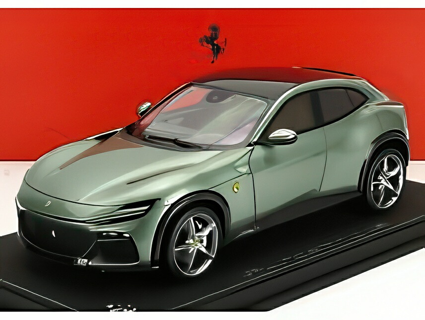 ミニカー　1/18 Ferrari Purosangue Dora Green - Carbon Fiber Roof ケース付 [P18219PLFV] 1/18 BBR Ferrari Purosangue (Verde Dora Green with Carbon