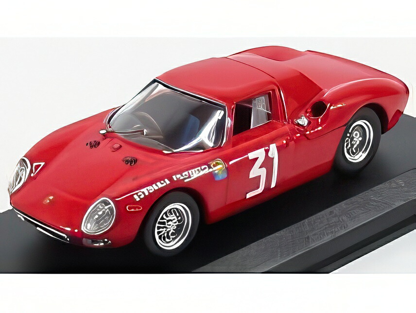 FERRARI 250LM クーペ #31 モンツァ 優勝 1964 N.ヴァッカレラ レッド/ Best-Model 1/43 ミニカー