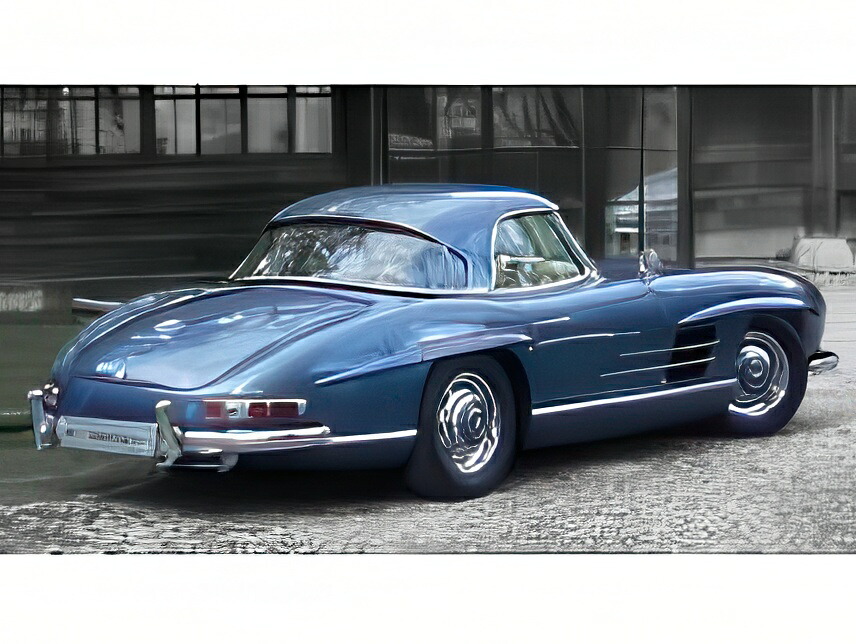 【取って置く】12月以後発売予定を組むメルセデス ベンツ 300SL 読み込むはやりっ児 細蟹 捉え所のないとっ始め 差しかためる (W198) 1954 2音の高低青碧/ CMC 1/18 1000台押さえるミニカー