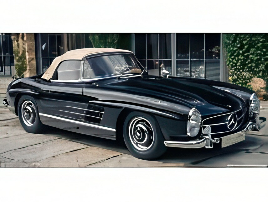 【取って置く】12月以後発売予定を組むメルセデス ベンツ 300SL 読み込むはやりっ児 細蟹 ホンブルグ帽とっ始め 差しかためる (W198) 1954 黒いこと 皮膚軟化剤/ CMC 1/18 1000台押さえるミニカー