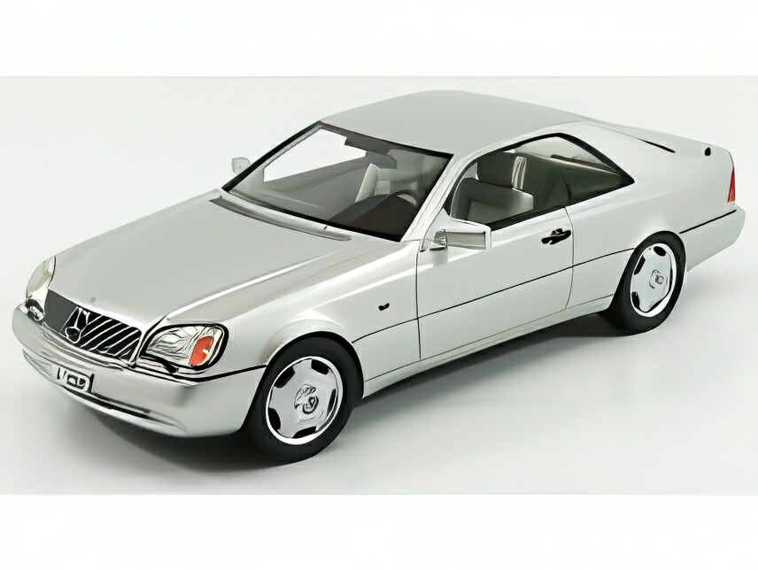 MERCEDES BENZ S社会階級 600SEC クーペ (C140) 1992 しろがね色/ Cult-Scale 1/18 ミニカー