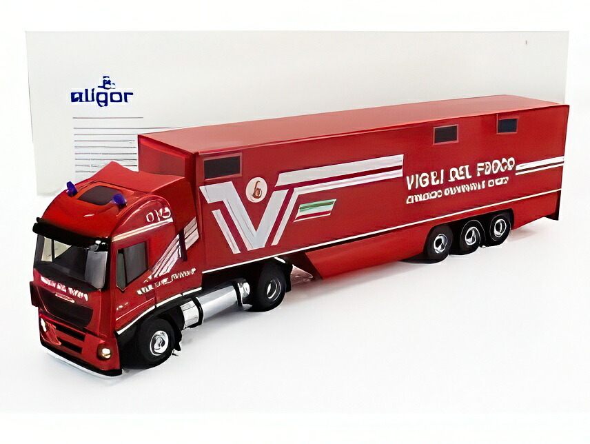 イヴェコ フィアット ストラリス 480e6 EURO 6 トラック 消防車 2018 レッド ホワイト/ ELIGOR 1/43 ミニカー|ラストホビー