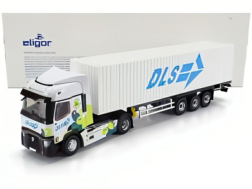 RENAULT T480 トラック カッソナート DLS トランスポート 2021 ホワイト/ ELIGOR 1/43 ミニカー