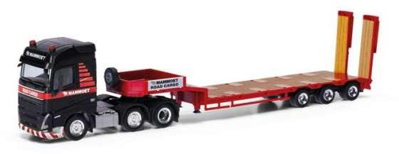 ボルボ FH Gl. '20 3a. S.Sz. 3a Mammoet Road Cargo (NL) レッド／ブラック/ Herpa 1/87 ミニカー