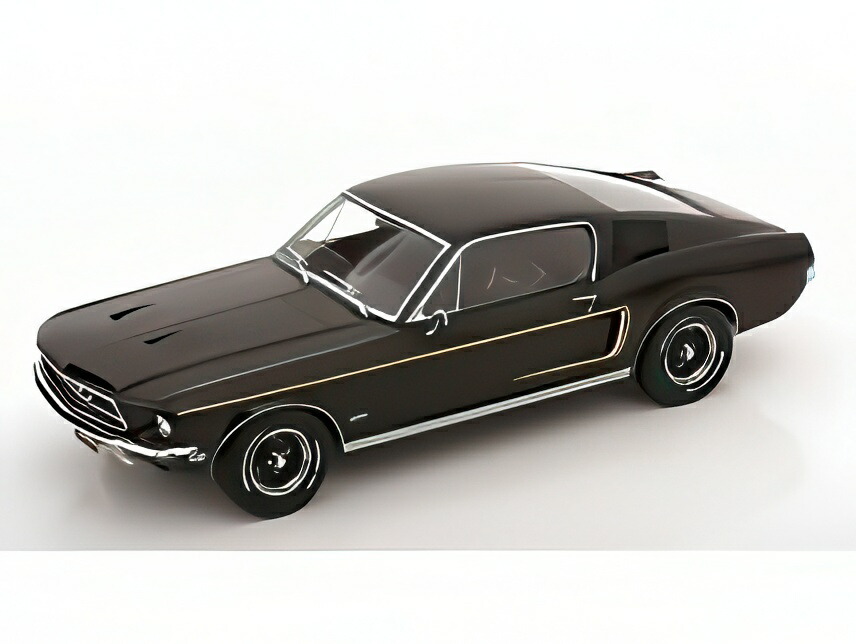 1/18 フォード マスタング ペティー ガレージ(ブラック×ブルー) ミニカー 1/18 AUTOWORLD 1969 マスタング 黒 フォード