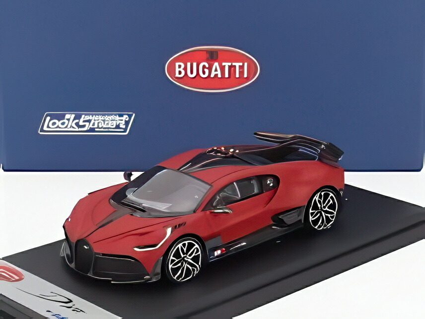 BUGATTI DIVO 2020 イタリアン マットレッド ブラック/ LOOKSMART 1/43 ミニカー|ラストホビー