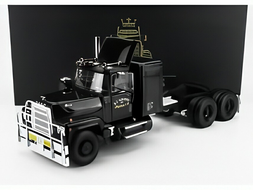 楽天市場】ミニカー 1/18 KKS マック トレーラートラック 黒色