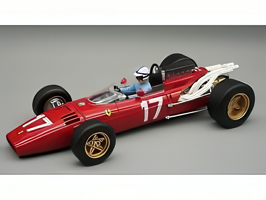 【予約】12月以降発売予定フェラーリ F1 312 N 17 モナコGP (パイロットフィギュア付き) 1966 ジョン サーティース レッド/ Tecno 1/18 ミニカー