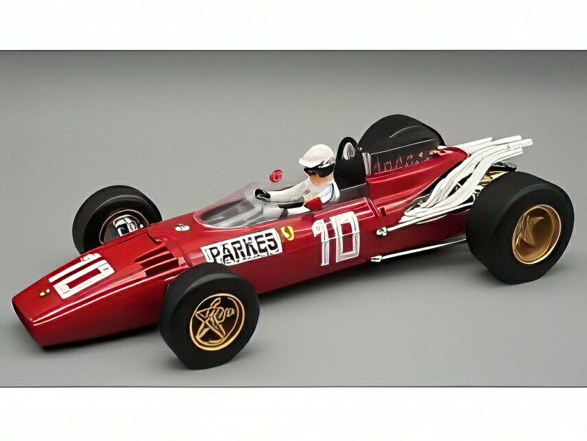 【予約】12月以降発売予定フェラーリ F1 312 N 10 ニュルブルクリンクGP (パイロットフィギュア付き) 1966 マイク パークス レッド/ Tecno 1/18 ミニカー