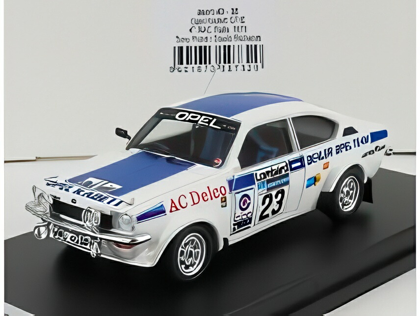 OPEL KADETT GTE ナイトバージョン N 23 RAC ロンバードラリー 1975 T ポンド D リチャーズ ホワイト ブルー/ Trofeu 1/43 150台限定ミニカー