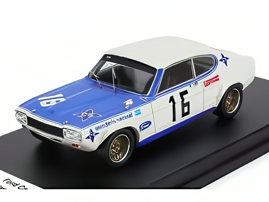 FORD カプリ 2300 GT #16 ラリー・ヴィラ・レアル 勝ちとる 1971 J.De Bragation 白いこと/青色/ Trofeu 1/43 150台制限事項ミニカー ミニカー・トイカー-乗り物のおもちゃ-おもちゃ