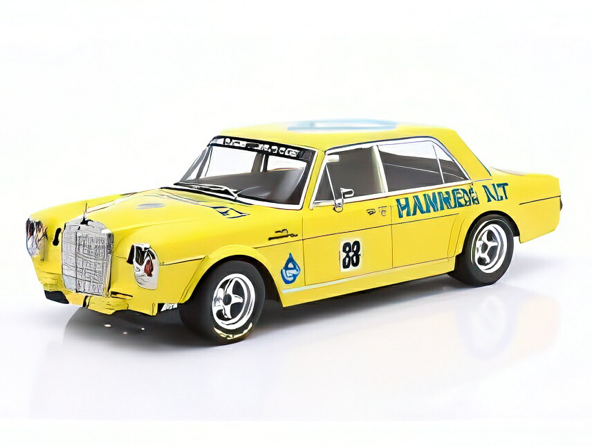 【予約】MERCEDES BENZ 300 SEL 6.8 TEAM HANNEN ALT #38 ホッケンハイム 1971 ハンス・ヘイヤー イエロー/ Werk83 1/18 ミニカー