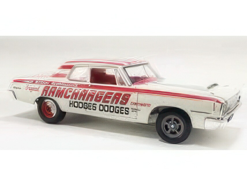 【取っておく】12月以後発売予定を組むDODGE 330 ラムチャージャーズ 買い溜めるエリミネーター 1964 白いこと 赤いこと/ ACME 1/18 ミニカー