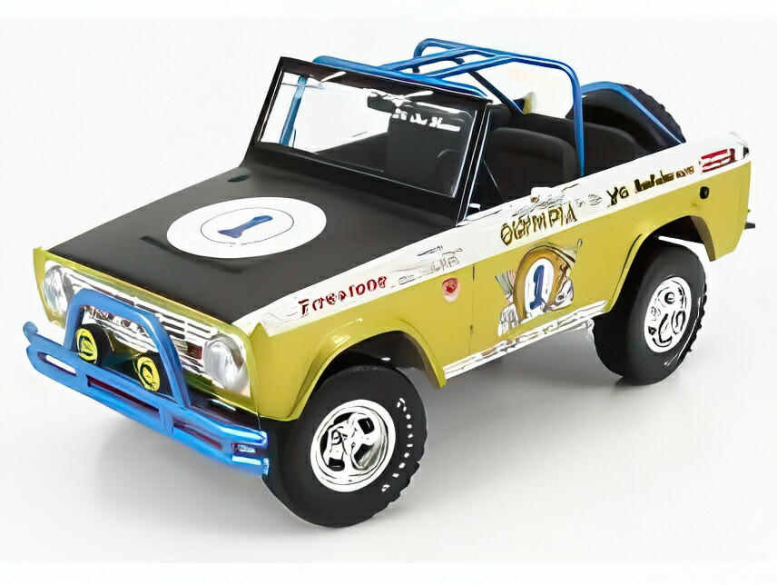 FORD USA ブロンコ N 1 BAJA 1970 Big Oly トリビュートエディション イエローメタリックブラック/ ACME 1/18 702台押さえるミニカー