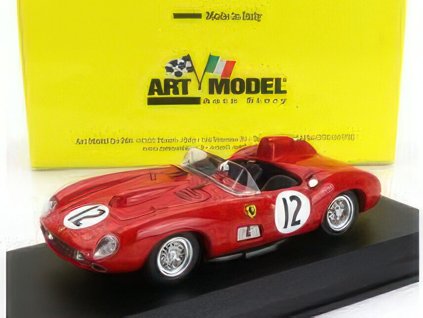 FERRARI 315S スパイダー N 12 12h セブリング 1957 アルフォンソ・デ・ポルタゴ ルイジ・ムッソ レッド/ ART-MODEL 1/43 ミニカー|ラストホビー