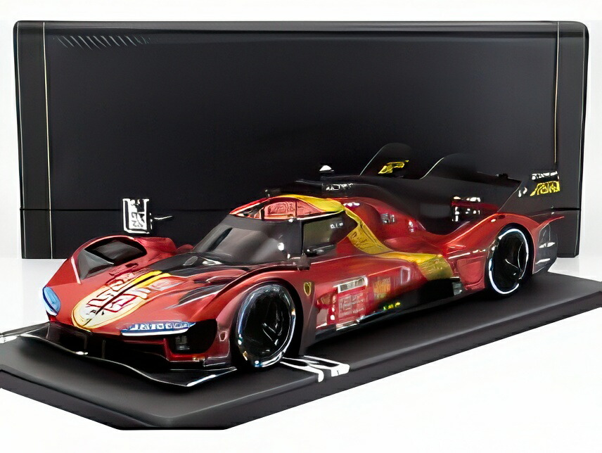 FERRARI 499P 野球クラブAFコルセ N51 勝ちとる 24hルマン 後ろぎたないVer 2023 レッドイエローブラック/ BBR 1/12 299台押さえるミニカー