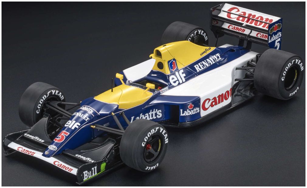 【予約】12月以降発売予定WILLIAMS F1 FW14B RENAULT N 5 ワールドチャンピオン ウィナー イギリスGP 1992 ナイジェル・マンセル ブルー イエロー ホワイト/ GP Replicas 1/43 ミニカー