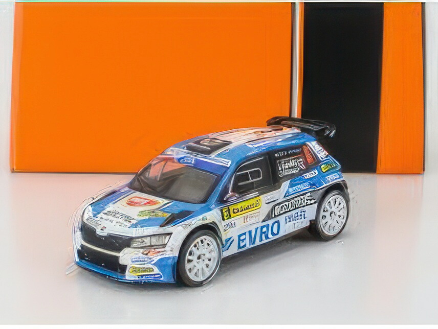 SKODA ファビア RALLY2 EVO チーム アグロテック SKODA N 6 ウィナー ラリー バルム 2021 ヤン・コペツキー ヤン・フロウセック ブルー ホワイト/ IXO 1/43 ミニカー