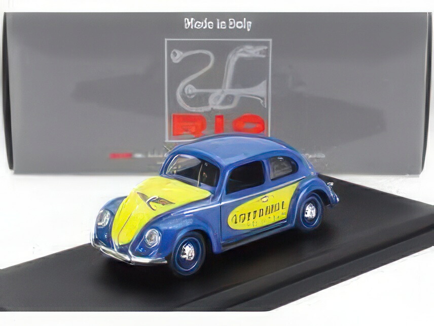 VOLKSWAGEN ビートル マッジョリーノ ケーファー ルフトハンザ 1957 ブルー イエロー/ Rio 1/43 ミニカー