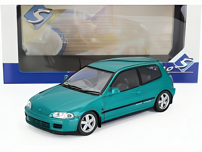 HONDA シビック (EG6) アステカ 1991 グリーンメタリック/ SOLIDO 1/18 ミニカー