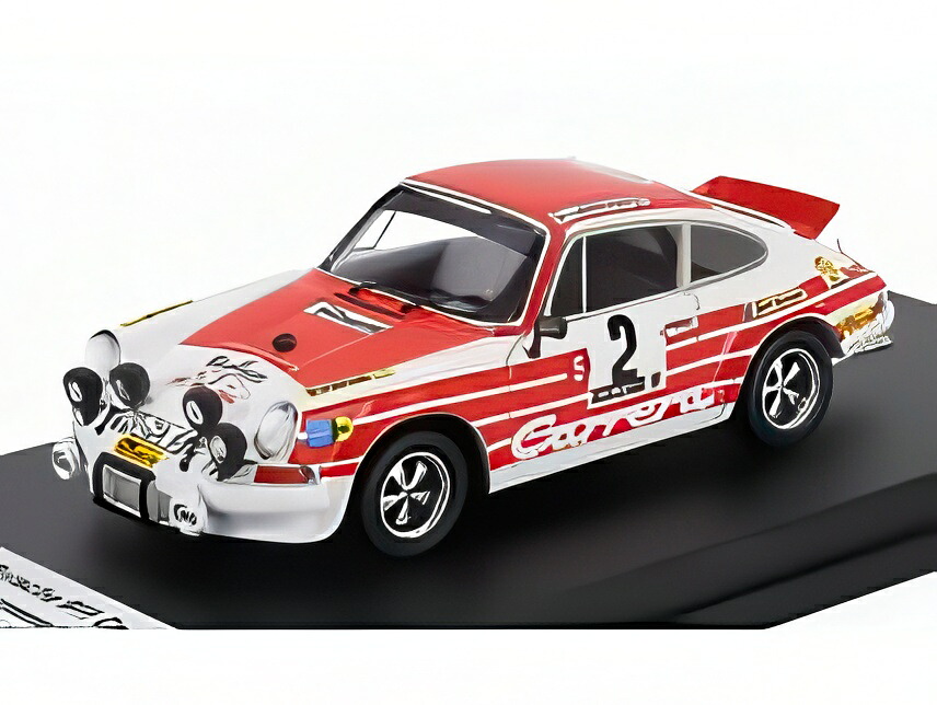 PORSCHE 911 カレラRS クーペ ナイトVer N2 ツール・ド・コルス 1972 ホワイトレッド/ Trofeu 1/43 150台限定ミニカー