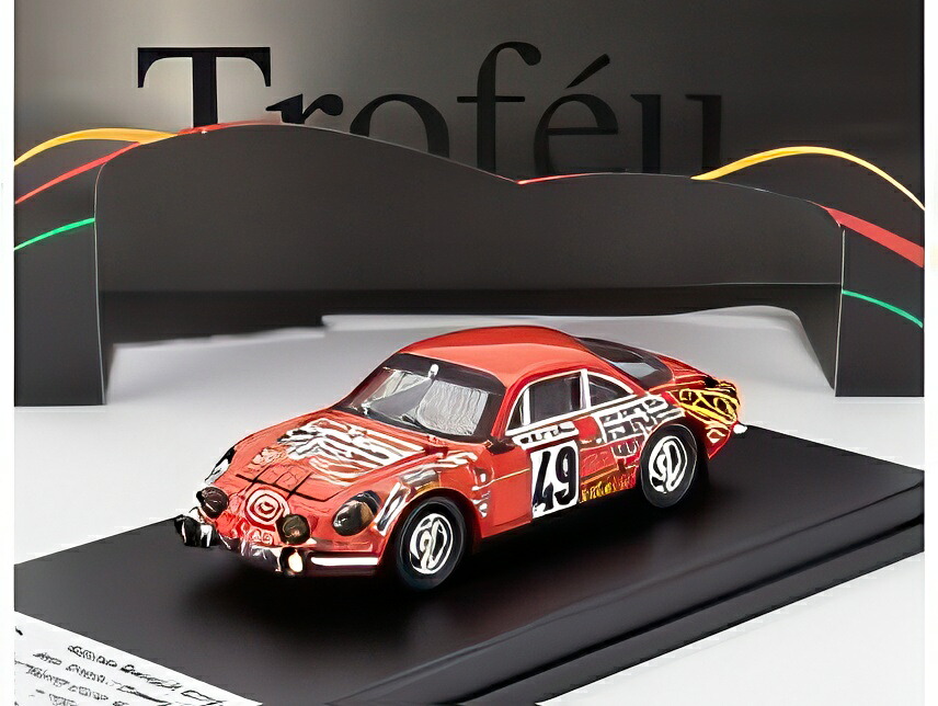 RENAULT ALPINE A110 クーペ N49 1973年 ラリーモンテカルロ A.ヴィネイス O.ペリ レッド/ Trofeu 1/43 150台限定ミニカー