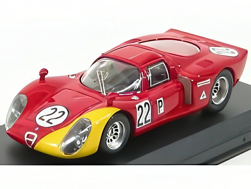 Najlepší Model Alfa Romeo 33.2 Lm N 15 Test 24h Le Mans 1969 Pilette Slotemaker 1 43 Cervena Modra 3