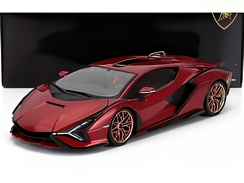 LAMBORGHINI SIAN FKP 37 HYBRID 2020 レッドメタリック/ Bburago 1/18 ミニカー おもちゃ-ミニカー・トイカー-乗り物のおもちゃ