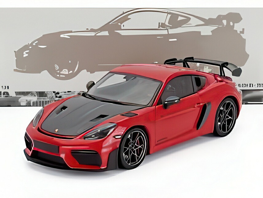 PORSCHE CAYMAN GT4 RS WEISSACH パッケージ 2024 レッド/ MINICHAMPS 1/18 ミニカー｜ラストホビー