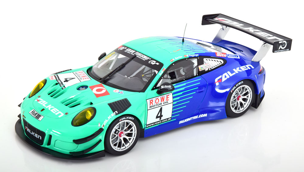 Porsche 911 GT3 R No.4 VLN6勝ちえる Bachler Ragginger 2018 押さえる150個/ MINICHAMPS 1/18 ミニカー