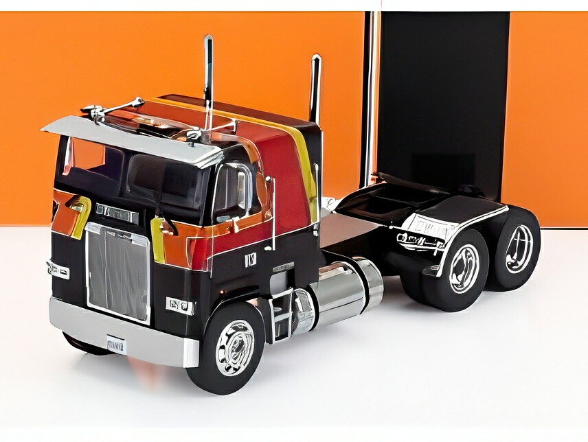 FREIGHTLINER FLA トラクタ貨物自動車 3軸 1993 黒いこと 赤いこと/ IXO 1/43 ミニカー