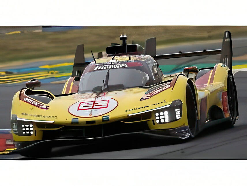 【取っておく】2026年発売予定を組むFERRARI 499P N83 勝ちえる ルマン24第四次元 2025 R.クビサ組 見せびらかす容れもの付 黄色 赤いこと/ LOOKSMART 1/12 ミニカー