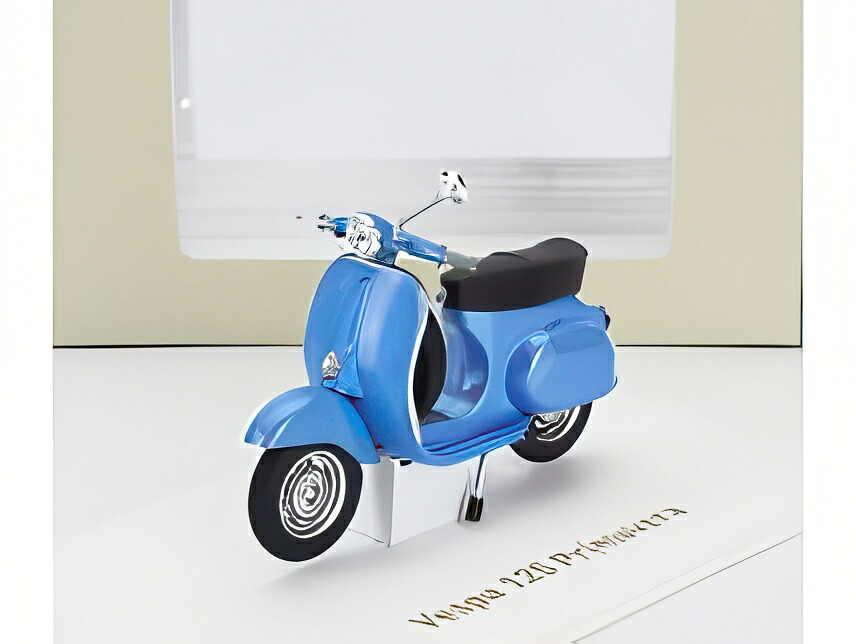 PIAGGIO VESPA 125 PRIMAVERA 1968 ブルーメタリック/ Norev 1/18 バイクミニカー