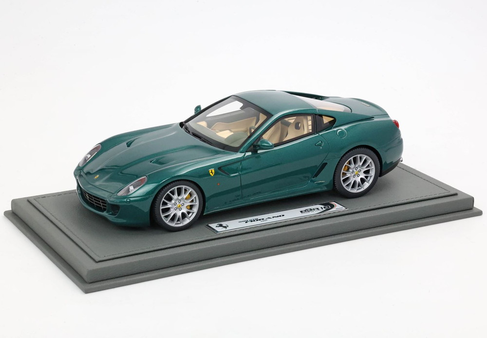 【予約】Ferrari 599 GTB Fiorano 2006 テーラーメイド Made In Italy ワンオフ ヴェルデピノ グリーン＆クリームインテリア/ BBR 1/18 72台限定ミニカー｜ラストホビー