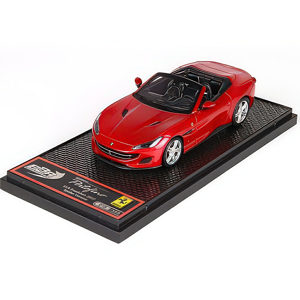 フェラーリ ポルトフィーノ カブリオレ 開けっ広げ 2017 レッドメタリック / BBR 1/43 ミニカー
