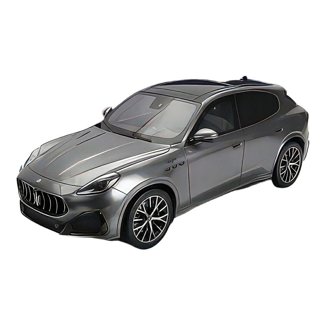 マセラティ グレカーレ トロフェオ SUV 2023 グレーメタリック 陳列箱付き添い人 / BBR 1/18 ミニカー