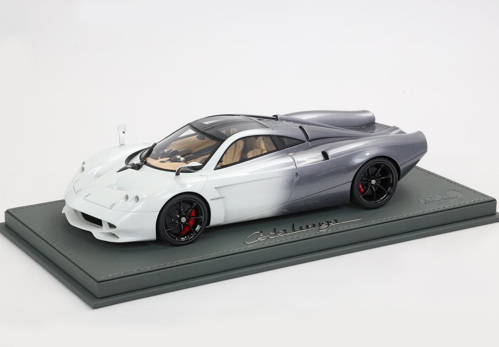 【予約】Pagani Huayra Codalunga ビアンコマルタ フェラーリグリージョシルバーストーンシェード/ BBR 1/18 200台限定ミニカー