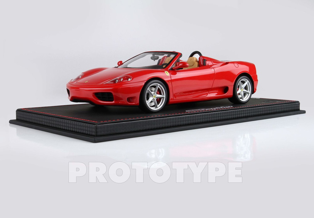 【予約】Ferrari 360 Modena Spider オートマチックギア ロッソコルサ ベージュ/ BBR 1/18 60台限定ミニカー