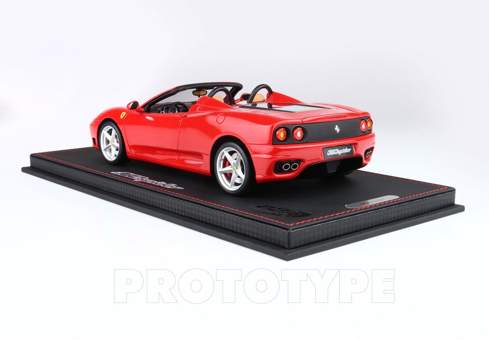 【予約】Ferrari 360 Modena Spider オートマチックギア ロッソコルサ ベージュ チャレンジバックグリッド/ BBR 1/18 36台限定ミニカー