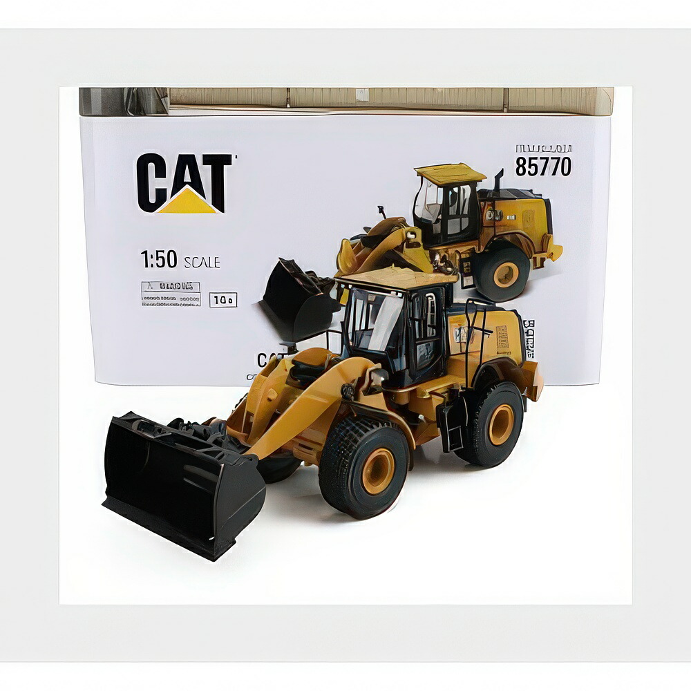 Caterpillarキャタピラー Cat950 ルスパゴンマータ スクレーパートラクター 車輪車載専用車 黄色黒いこと / Diecast Masters 1/50 ミニカ