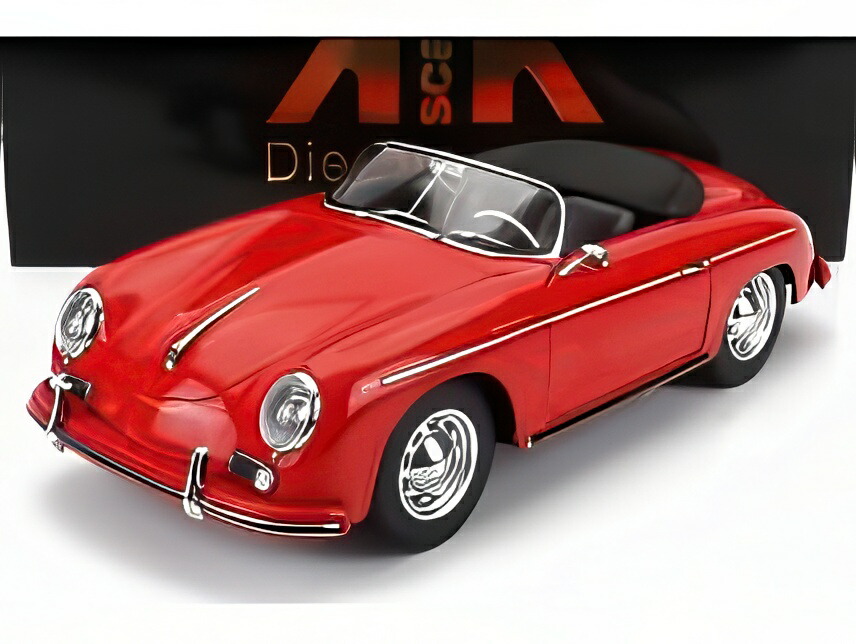 【取っておく】PORSCHE 356A 素早さはやりっ子 1955 赤いこと/ KK-SCALE 1/12 ミニカー