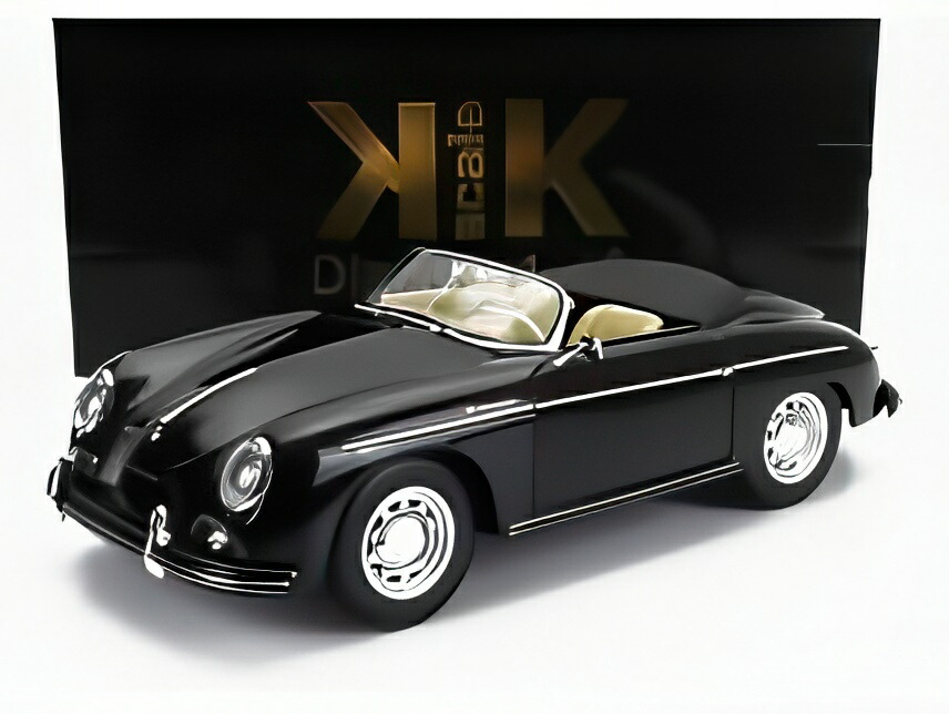【取っておく】PORSCHE 356A 素早さはやりっ子 1955 黒いこと/ KK-SCALE 1/12 ミニカー