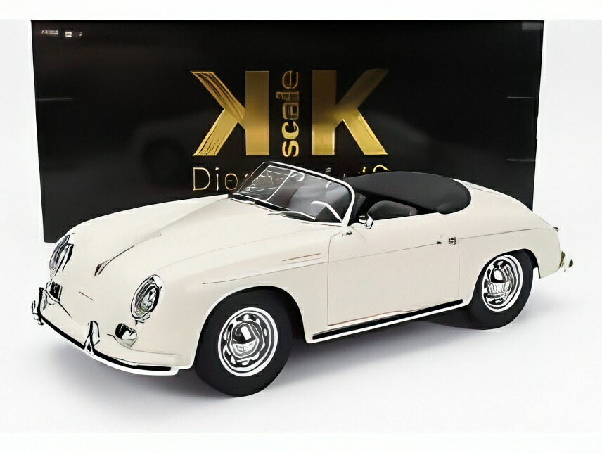 【取っておく】PORSCHE 356A 素早さはやりっ子 1955 白いこと/ KK-SCALE 1/12 ミニカー