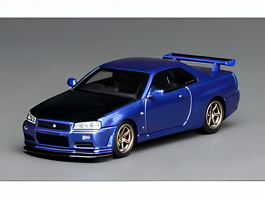 ミニカー 34 楽天市場】モーターへリックス 1/12 日産 スカイライン GT-R ( R34 ) Z