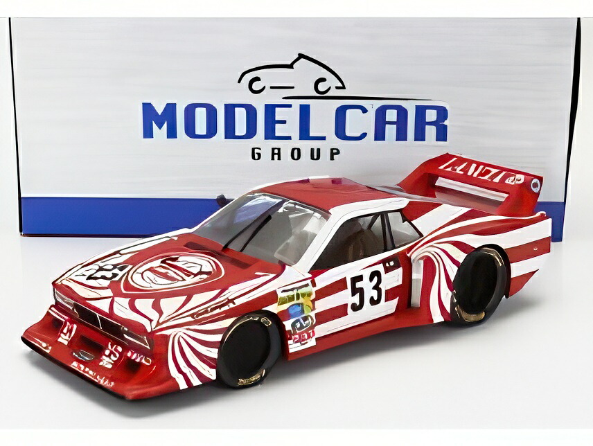 LANCIA ベータ モンテカルロ ターボ Gr.5 ランチアコルセ No.53 1980 シルバーストーン6時間 レッド ホワイト/ MCG 1/18 ミニカー