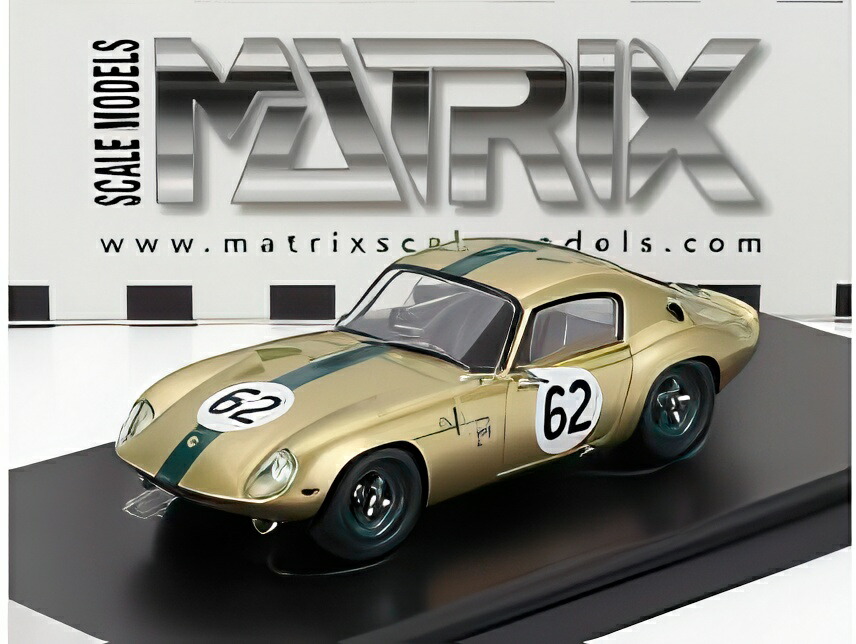 Miniature Matrix 1/43 Lotus Elan 26R Coupe #00 - Racing 1964 Verte/jaune