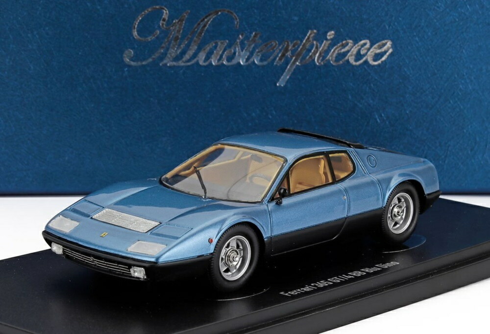 FERRARI 365BB GT4 クーペ 1974 ディーノブルー 黒いこと/ Autocult 1/43 100台押さえるミニカー